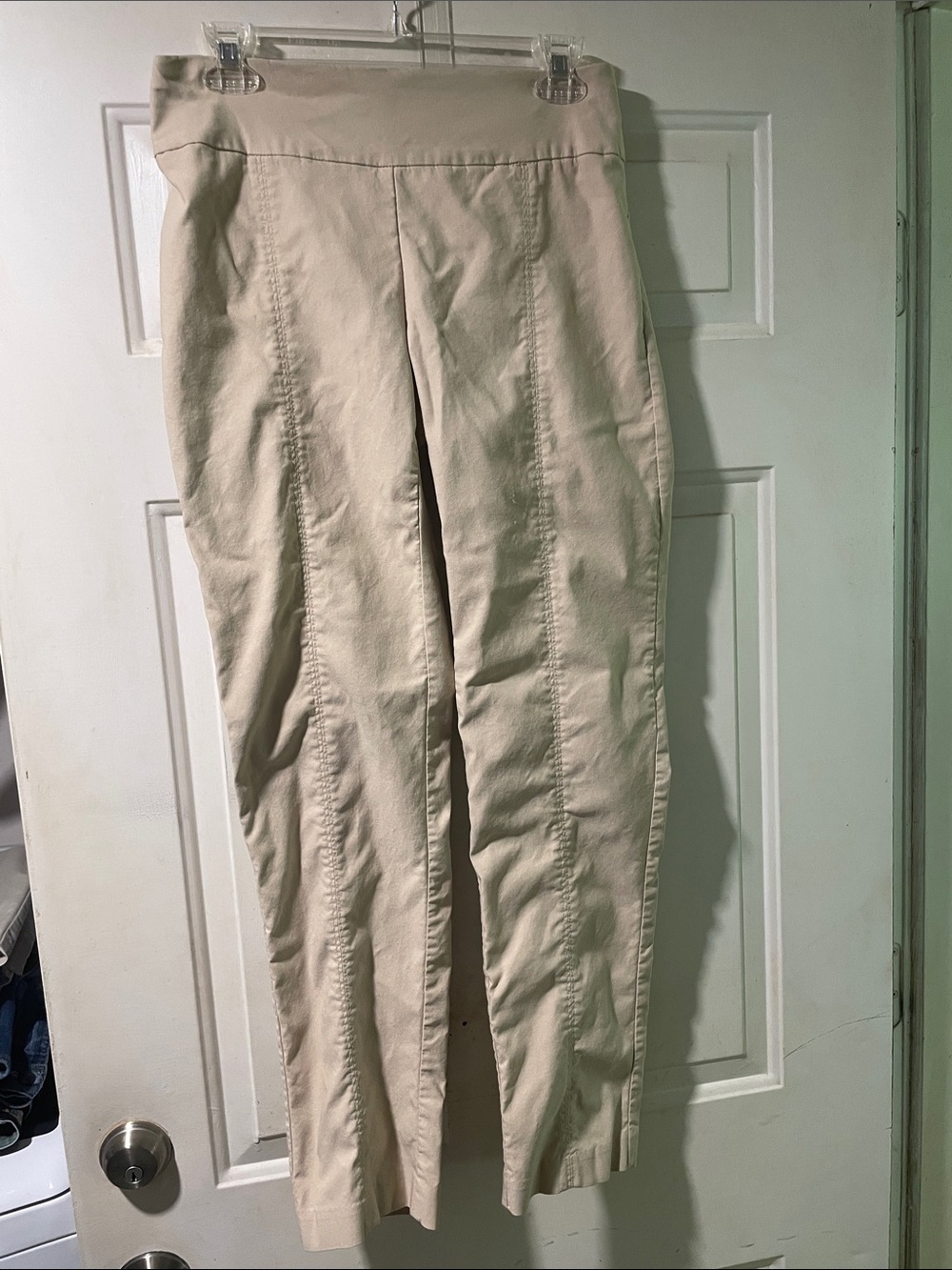 new directions Beige Straight-Leg Pants